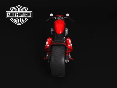 harley custom 3D model