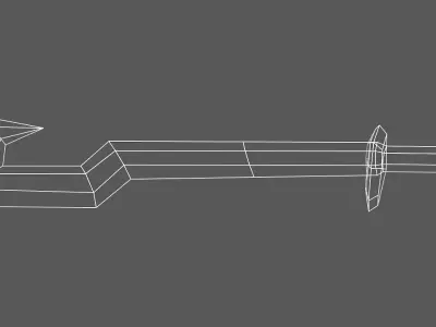 Sword Low-poly 3D model 27