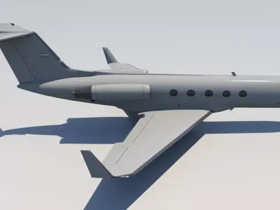 G-III Vintage  Large Business Jet Low-poly 3D model