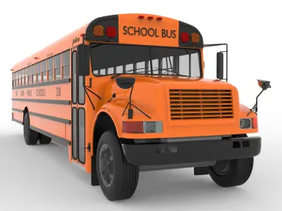 Ward Amtran School Bus 3D model