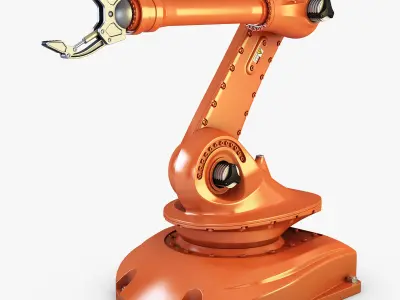 Industrial Robot Orange 3D model