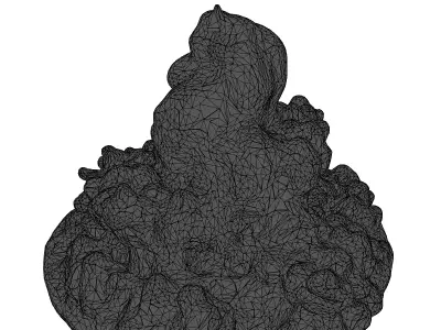 Futuristic Cloud Data Platform 3D model