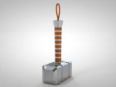 Mjolnir - Hammer Low-poly 3D model