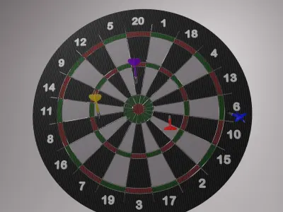 DART GAME 3D model
