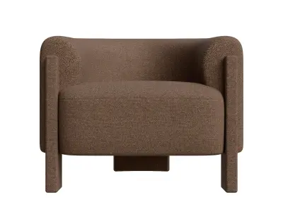 Classic Home Occasional Chair Low-poly 3D model