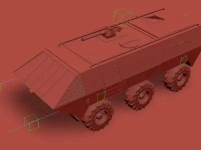 Military Stryker Vehicle 3D model