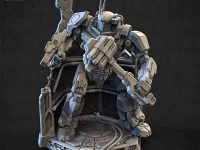 Dark Knight Static 160mm and 50mm 3D print model