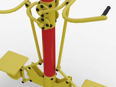 Outdoor fitness Exercise Gym For Lat Pull-Down 3D model