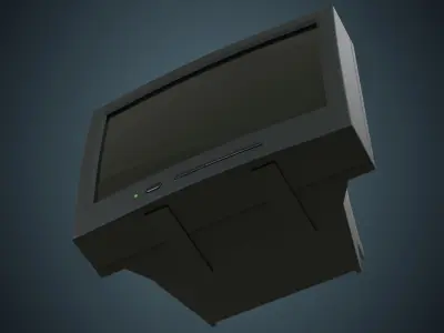 CRT Television 1 Basic  Low-poly 3D model