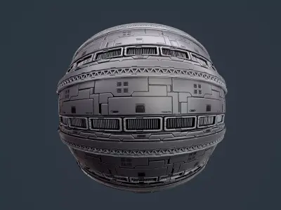 Sci-Fi Military Seamless PBR Texture 136 Texture