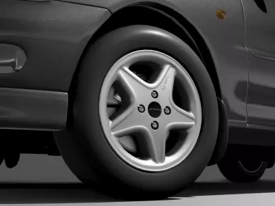 Proton Wira 1995 3D model