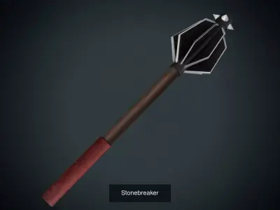 Low poly weapon PBR asset pack