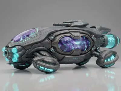 Sci-fi Spaceship Free 3D model