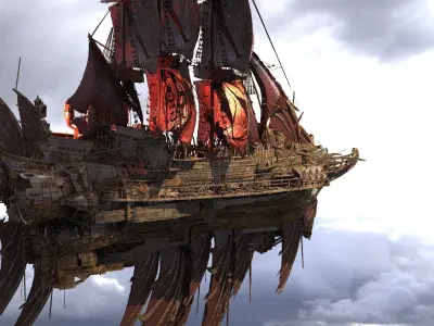 Baroque Air ship 3D model