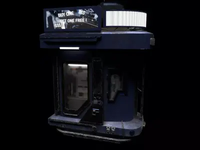 Guns vending machine concept 3D model