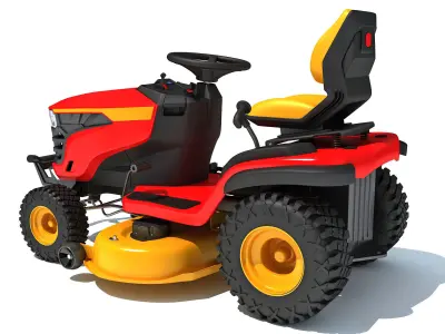 Lawn Mower Tractor 3D model