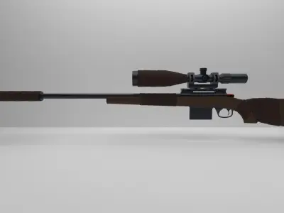 M24 Sniper Rifle Low-poly 3D model purchase