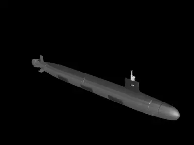 Virginia Class SSGN 797 USS Iowa 3D model