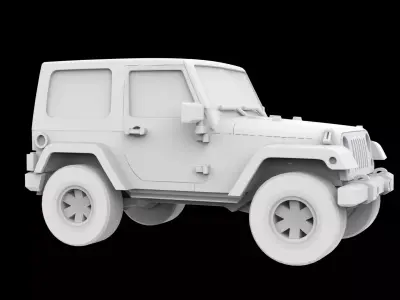 Jeep Wrangler 3D Printable Model 3D print model