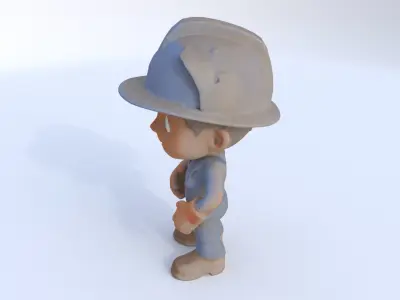 Factory Worker male 3D model