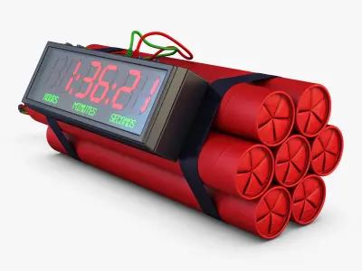 Dynamite Digital Time Bomb v 1 3D model