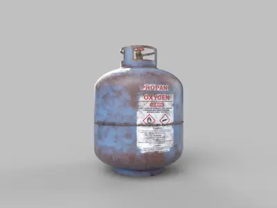 gas cylinder 3D model 5