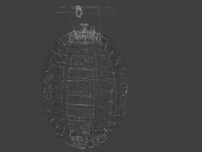 Realistic Grenade Game Asset Free low-poly 3D model