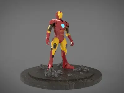 iron man 3D print model
