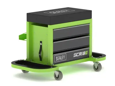 Garage Mechanics Utility Seat 3D model