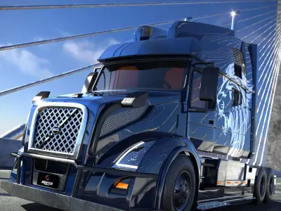 Volvo truck by PC 3D model