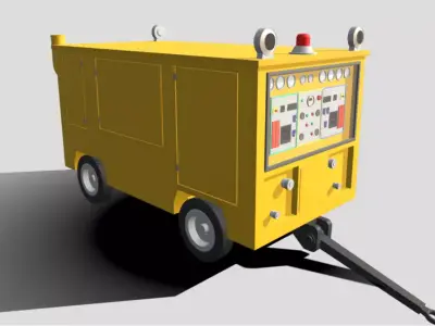 Hydraulic Servicing Trolley  HST 300U Low-poly 3D model