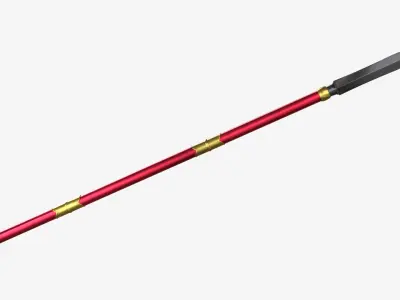 Japanese Spear SU Yari 4 colors 3D model