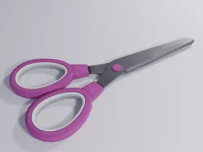 Scissors Kid Low-poly 3D model