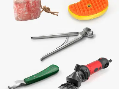 Livestock Care Equipment Collection 3D model