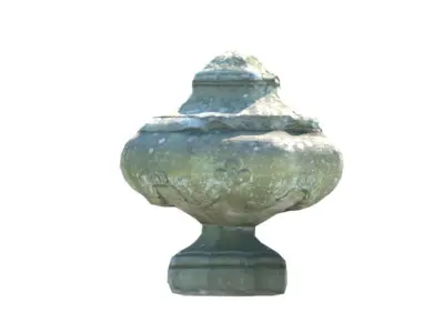 Aged Garden Ornament Free low-poly 3D model