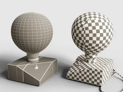 Cactus Lamp 01 Low-poly 3D model