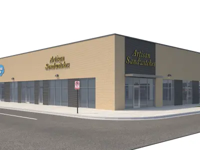 Retail-147 Retail Store 3D model