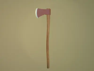Work Axe Low-poly 3D model