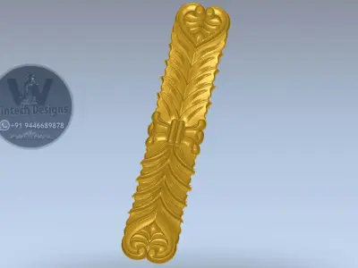 3D DOOR CENTER PART 3D model