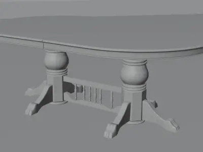 Old Table 3D model