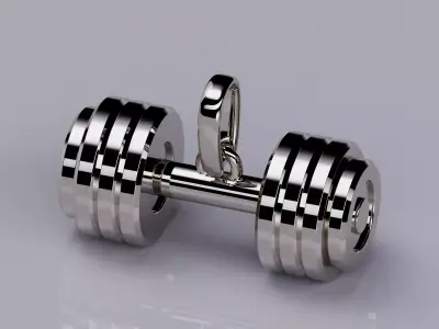 Pendant Dumbbell 3D print model purchase