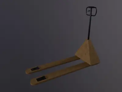 Hand Pallet Truck - Game Ready - Low Poly PBR 3D Model Low-poly 3D model