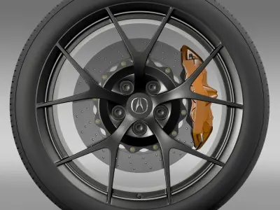 Acura NSX wheel 2015 3D model