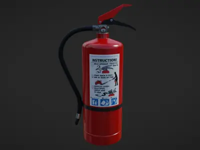 FIRE EXTINGUISHER Low-poly 3D model 50