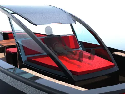 Designed 35 Foot Open Boat 3D model