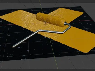 Paint Roller 3D model buy