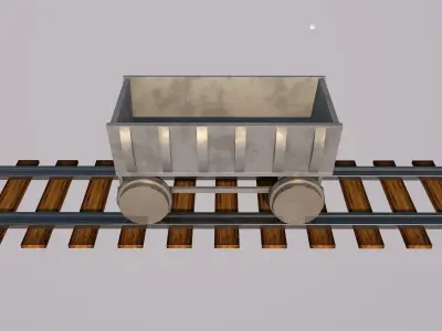  Mining trailer 3D model