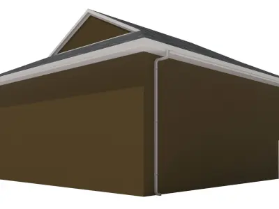 Garage-004 Low Poly 3D model