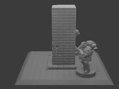 Epic Scale Miniature Terrain Piece 3D print model