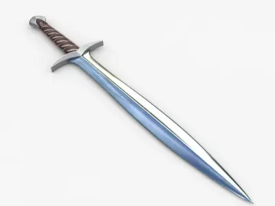 Sting Sword Low-poly 3D model purchase